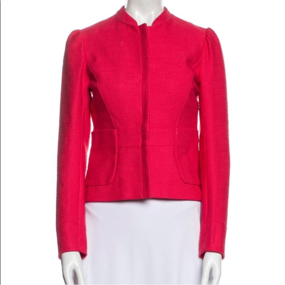 MAJE Paris Bold Barbie Hot Pink Evening Jacket Blazer